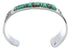 Sterling Silver Turquoise Inlay Southwest Cuff Bracelet EX27794