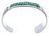 Genuine Sterling Silver Jewelry Turquoise Inlay Cuff Bracelet EX27807