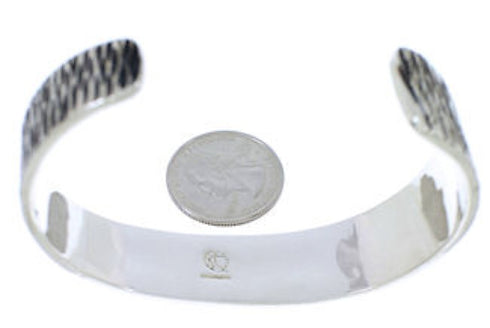 Southwestern Turquoise Inlay Silver Cuff Bracelet Jewelry EX27810