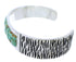 Turquoise Inlay Southwestern Silver Cuff Bracelet EX27811