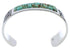 Genuine Sterling Silver Turquoise Inlay Jewelry Cuff Bracelet EX27815