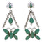 Butterfly Ladybug Turquoise Southwest Silver Earrings MW76066