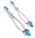 Turquoise Sterling Silver Jewelry Post Earrings MW75983