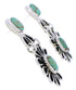 Southwest Turquoise Flower Jewelry Earrings MW75953