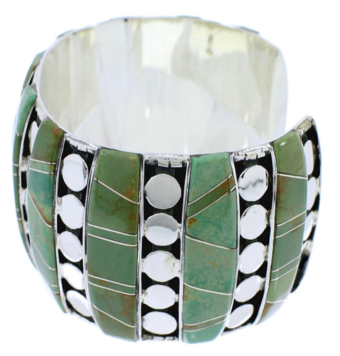 Southwest Turquoise Sterling Silver Jewelry Cuff Bracelet EX27834