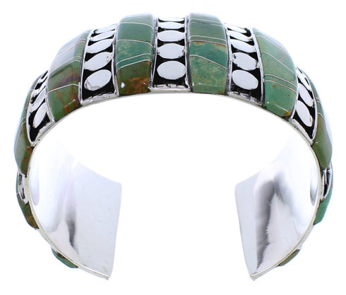 Southwest Turquoise Sterling Silver Jewelry Cuff Bracelet EX27834