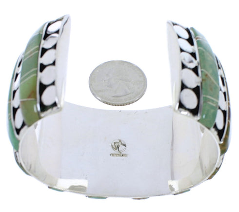 Southwest Turquoise Sterling Silver Jewelry Cuff Bracelet EX27834