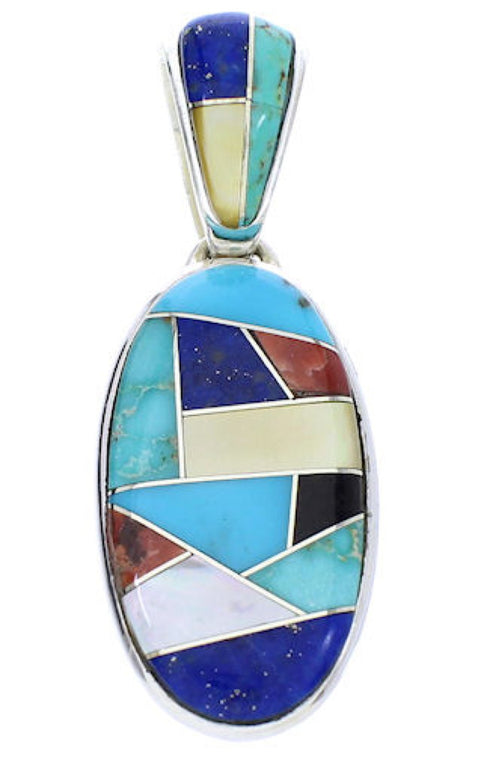 Sterling Silver Multicolor Pendant Jewelry GS75701