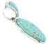 Turquoise Inlay Southwest Sterling Silver Pendant NX44939