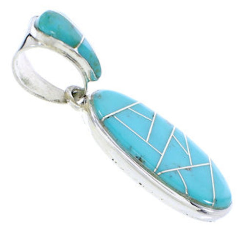 Southwest Jewelry Turquoise Sterling Silver Pendant GS75687