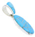 Southwest Sterling Silver Jewelry Turquoise Pendant GS75689
