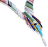 Multicolor Inlay Sterling Silver Link Necklace Earrings Set GS75564