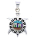 Multicolor Turtle Native American or Pueblo Design Pendant MW75783