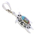 Multicolor Turtle Native American or Pueblo Design Pendant MW75783