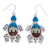 Turtle Native American or Pueblo Design Multicolor Earrings MW75811