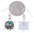 Multicolor Native American or Pueblo Design Turtle Earrings MW75819