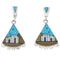 Native American Village or Pueblo Design Multicolor Earrings MW75830