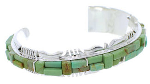 Southwest Turquoise Jewelry Sterling Silver Cuff Bracelet EX27439