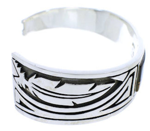 Feather Native American Design Multicolor Cuff Bracelet MW75605