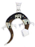 Multicolor Native American Design Gecko Reversible Pendant EX29490
