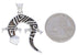Multicolor Native American Design Gecko Reversible Pendant EX29490