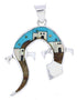 Native American Design Gecko Multicolor Reversible Pendant EX29492