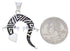 Native American Design Gecko Multicolor Reversible Pendant EX29492