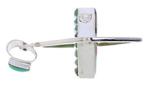 Native American Design Multicolor Silver Reversible Pendant EX29496