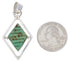 Native American Design Multicolor Silver Reversible Pendant EX29496