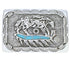 Sterling Silver Horse Feather Turquoise Southwest Belt Buckle EX29144