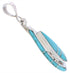 Turquoise Genuine Sterling Silver Southwest Pendant EX29013