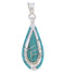 Southwestern Turquoise Sterling Silver Pendant EX29025