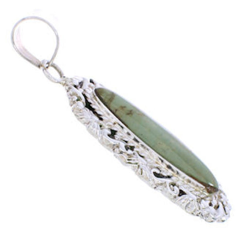 Sterling Silver Southwestern Turquoise Pendant EX29027