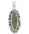 Southwest Jewelry Turquoise And Silver Pendant EX29029