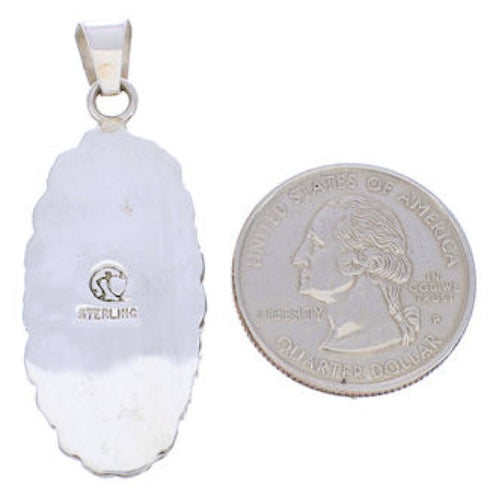 Genuine Sterling Silver Turquoise Jewelry Pendant EX29030