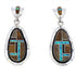 Sterling Silver Southwestern Multicolor Post Dangle Earrings PX29817