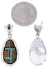 Sterling Silver Southwestern Multicolor Post Dangle Earrings PX29817