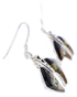 Silver Bear Native American Design Multicolor Earrings PX29819