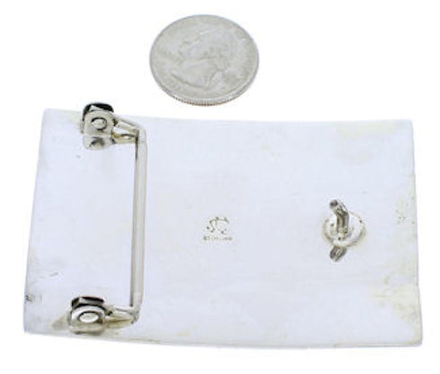 Water Wave Bear Sterling Silver Multicolor Jewelry Belt Buckle TX28701