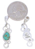 Flower Turquoise Southwestern Silver Earrings MX21882