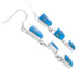 Turquoise Southwestern Sterling Silver Hook Dangle Earrings EX30450