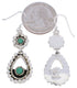 Sterling Silver Turquoise Southwest Hook Dangle Earrings EX30453