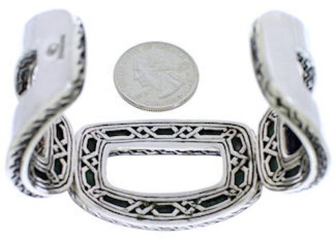 Sterling Silver Southwestern Jewelry Turquoise Cuff Bracelet MX27052