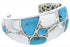 Sterling Silver Southwest Turquoise Inlay Cuff Bracelet MX27078