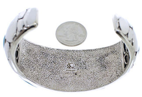 Sterling Silver Southwest Turquoise Inlay Cuff Bracelet MX27078