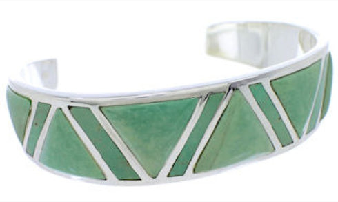 Sterling Silver Southwest Turquoise Cuff Bracelet Jewelry EX27628