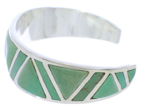 Sterling Silver Southwest Turquoise Cuff Bracelet Jewelry EX27628
