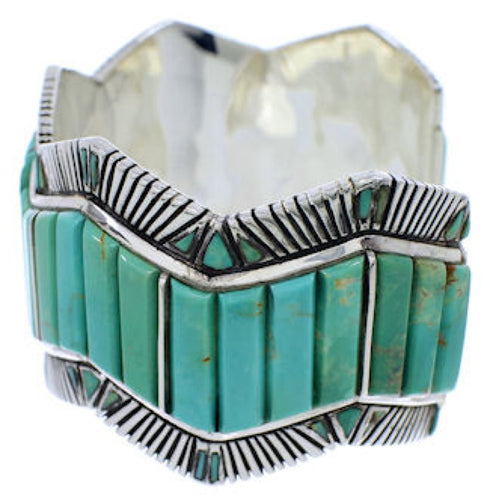 Turquoise Sterling Silver Cuff Bracelet Jewelry GS76323