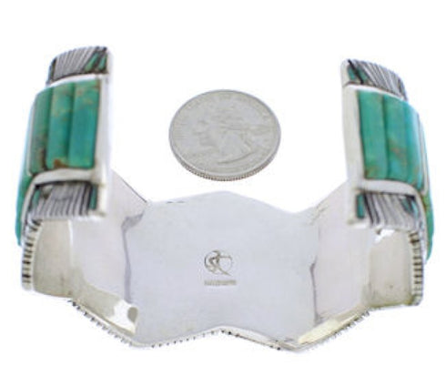 Turquoise Sterling Silver Cuff Bracelet Jewelry GS76323