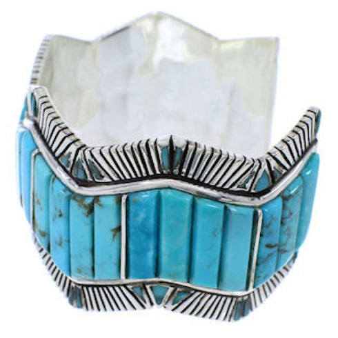 Southwest Sterling Silver Turquoise Cuff Bracelet GS76338
